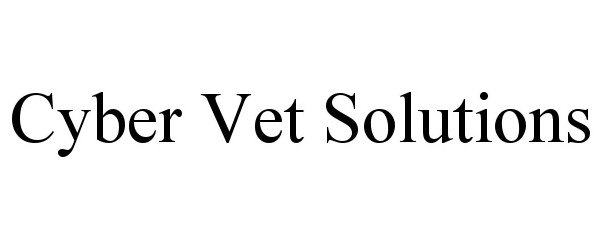  CYBER VET SOLUTIONS