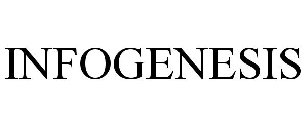 Trademark Logo INFOGENESIS