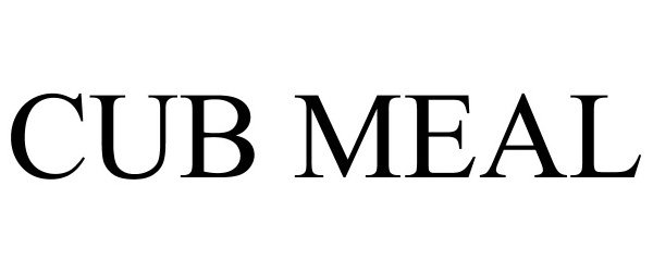 Trademark Logo CUB MEAL