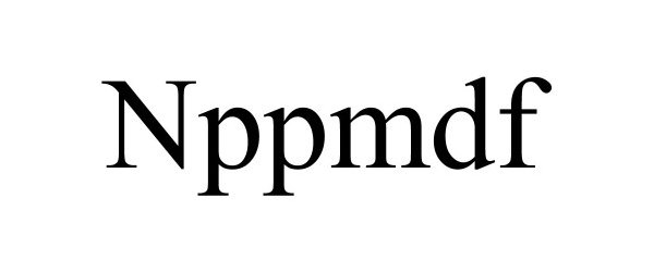 Trademark Logo NPPMDF