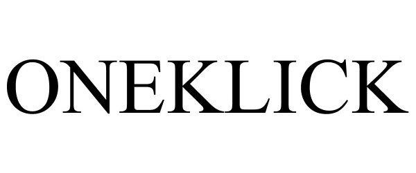 Trademark Logo ONEKLICK