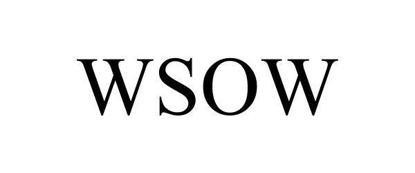 Trademark Logo WSOW
