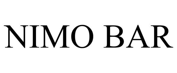 Trademark Logo NIMO BAR