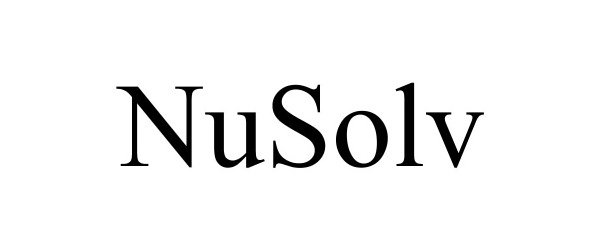 Trademark Logo NUSOLV