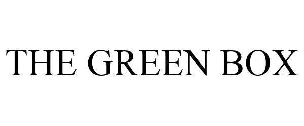 Trademark Logo THE GREEN BOX