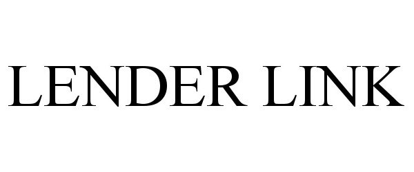 Trademark Logo LENDER LINK