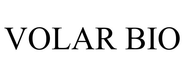 Trademark Logo VOLAR BIO