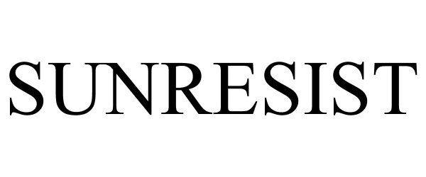 Trademark Logo SUNRESIST