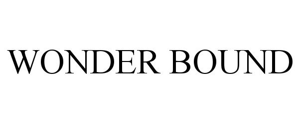Trademark Logo WONDER BOUND
