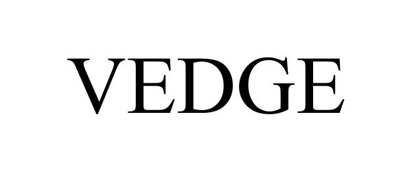 Trademark Logo VEDGE