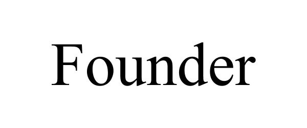 Trademark Logo FOUNDER