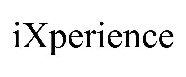 Trademark Logo IXPERIENCE