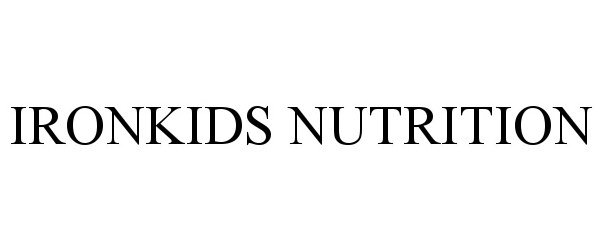 Trademark Logo IRONKIDS NUTRITION