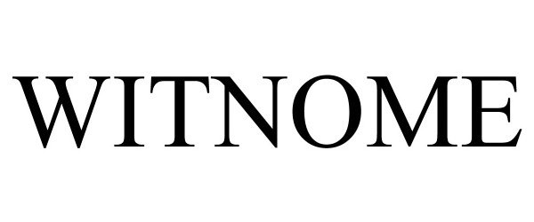 Trademark Logo WITNOME