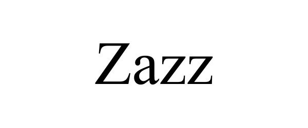 Trademark Logo ZAZZ