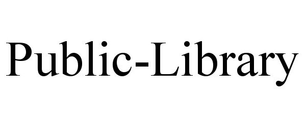Trademark Logo PUBLIC-LIBRARY