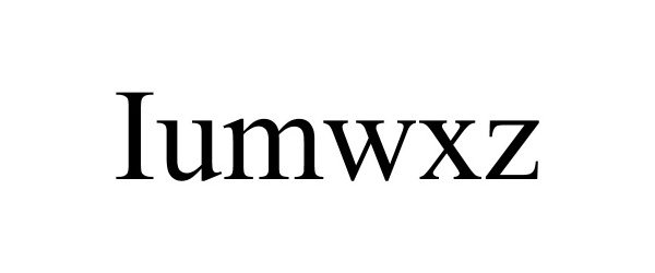 Trademark Logo IUMWXZ