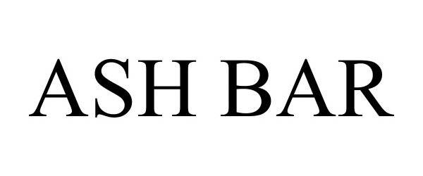 Trademark Logo ASH BAR