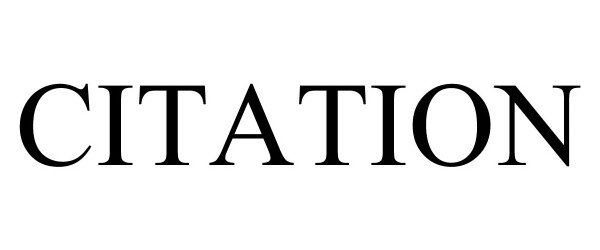 Trademark Logo CITATION