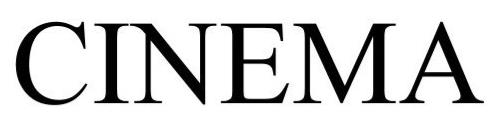 Trademark Logo CINEMA