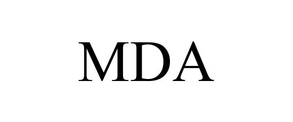 Trademark Logo MDA