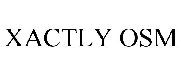Trademark Logo XACTLY OSM
