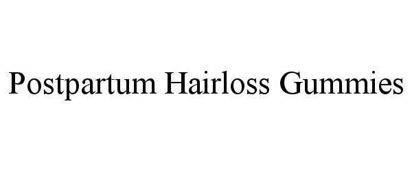 Trademark Logo POSTPARTUM HAIRLOSS GUMMIES