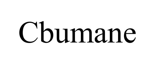 Trademark Logo CBUMANE