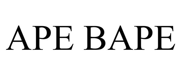 Trademark Logo APE BAPE