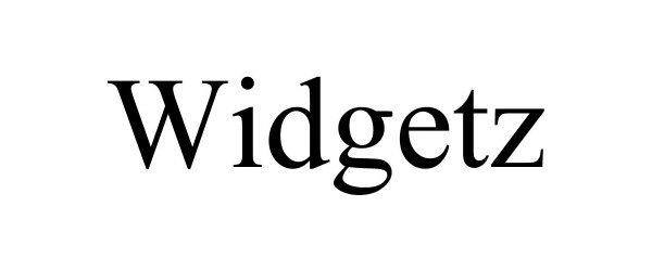 Trademark Logo WIDGETZ