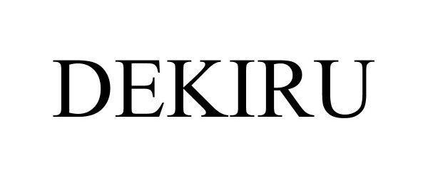 Trademark Logo DEKIRU