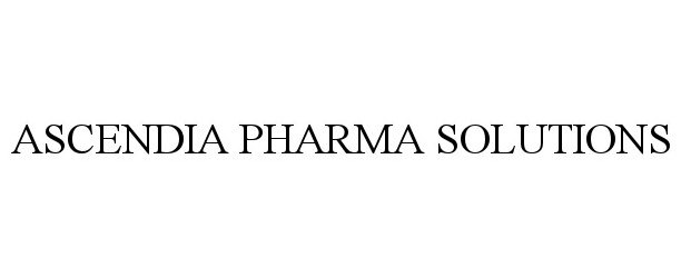  ASCENDIA PHARMA SOLUTIONS