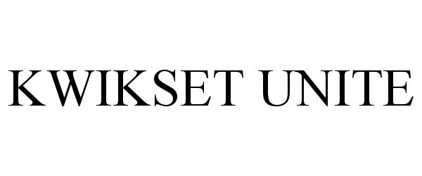 Trademark Logo KWIKSET UNITE