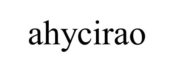 Trademark Logo AHYCIRAO