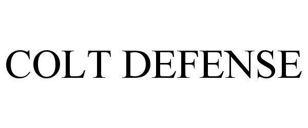 Trademark Logo COLT DEFENSE