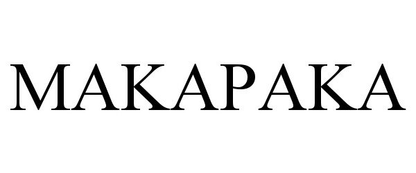 Trademark Logo MAKAPAKA