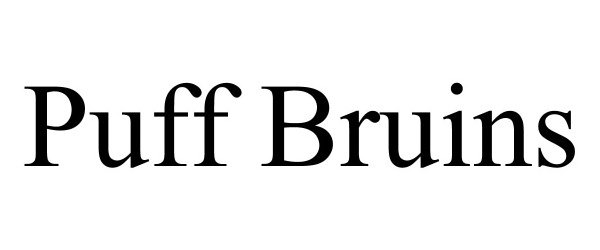 Trademark Logo PUFF BRUINS
