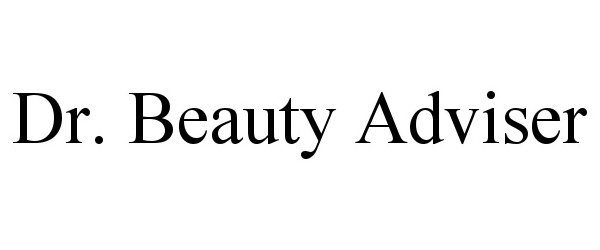 Trademark Logo DR. BEAUTY ADVISER