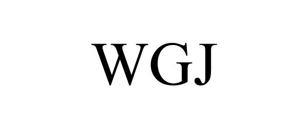 Trademark Logo WGJ