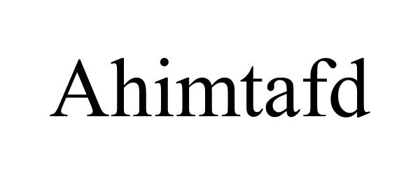 Trademark Logo AHIMTAFD