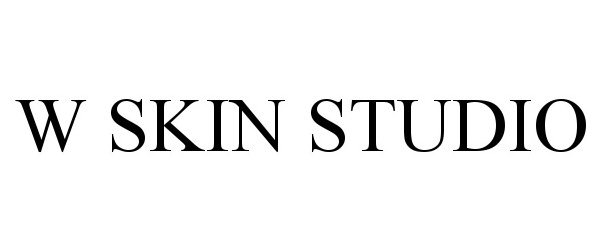 Trademark Logo W SKIN STUDIO