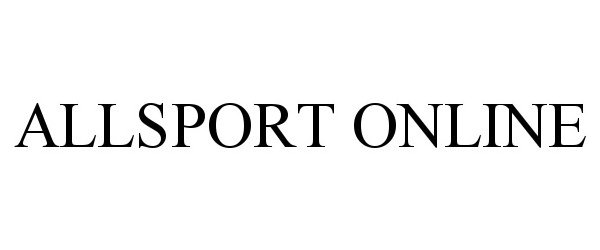 Trademark Logo ALLSPORT ONLINE