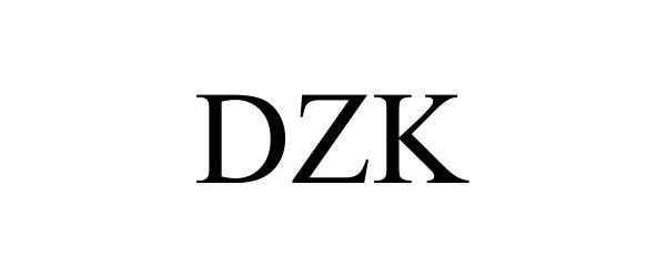 Trademark Logo DZK