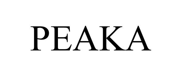 Trademark Logo PEAKA
