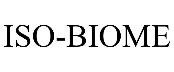 Trademark Logo ISO-BIOME