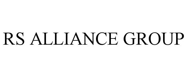 Trademark Logo RS ALLIANCE GROUP