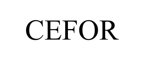 Trademark Logo CEFOR