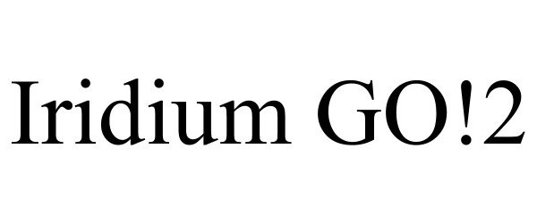 Trademark Logo IRIDIUM GO!2