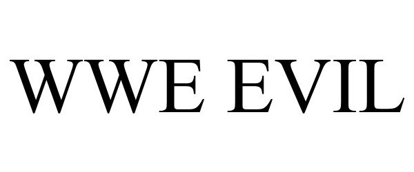 Trademark Logo WWE EVIL