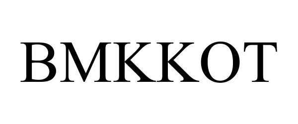 Trademark Logo BMKKOT